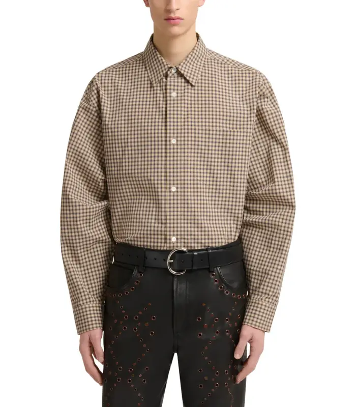 SHIRT BROWN/BEIGE