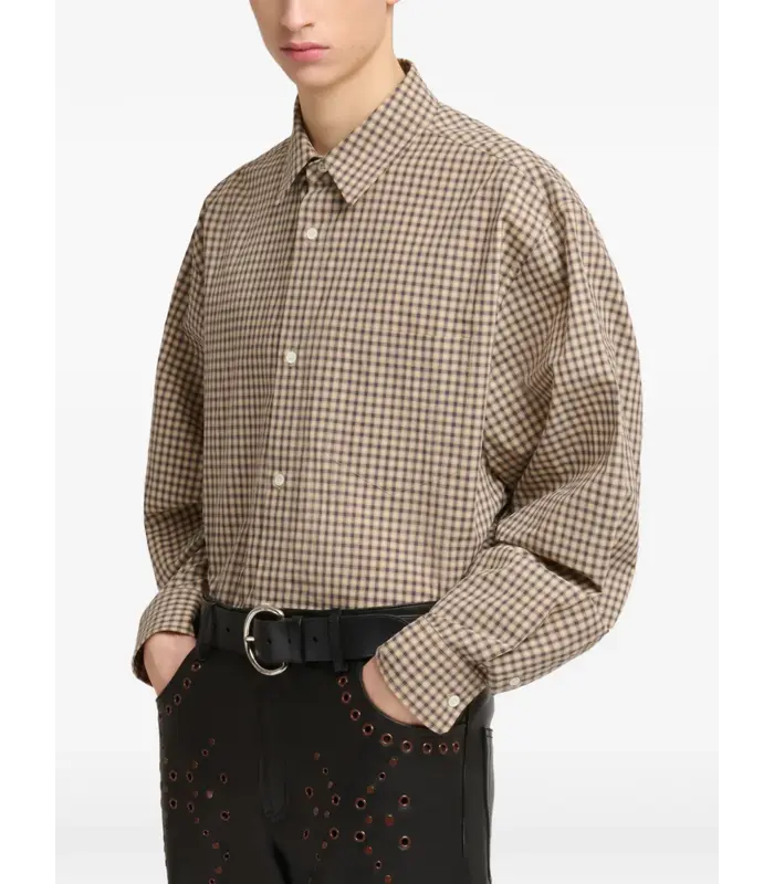 SHIRT BROWN/BEIGE