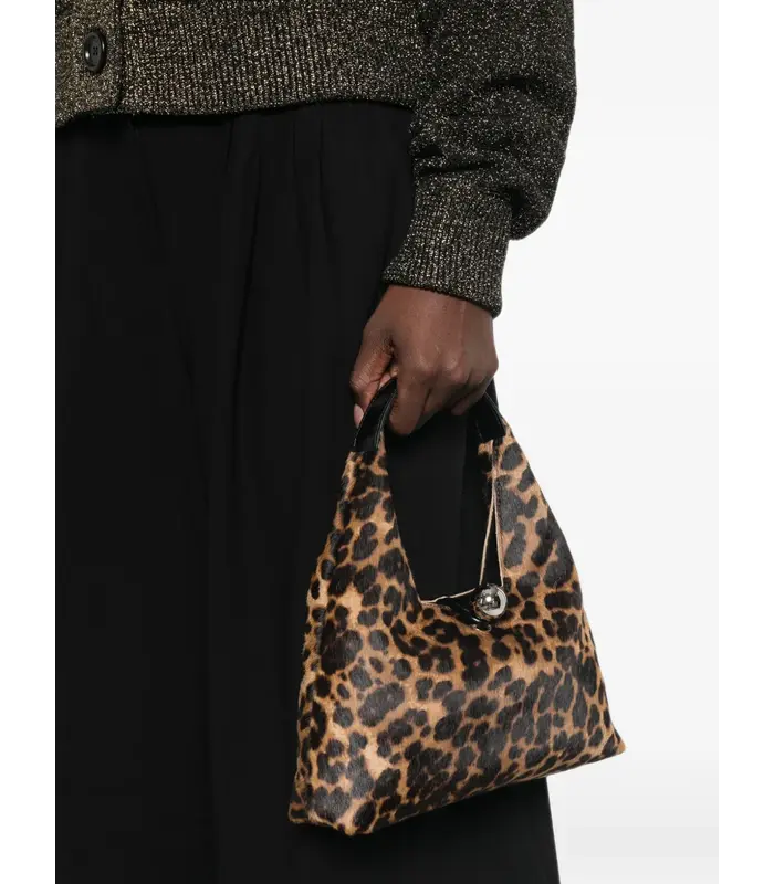 TRAPEZE BAG SMALL LEOPARD PRINT