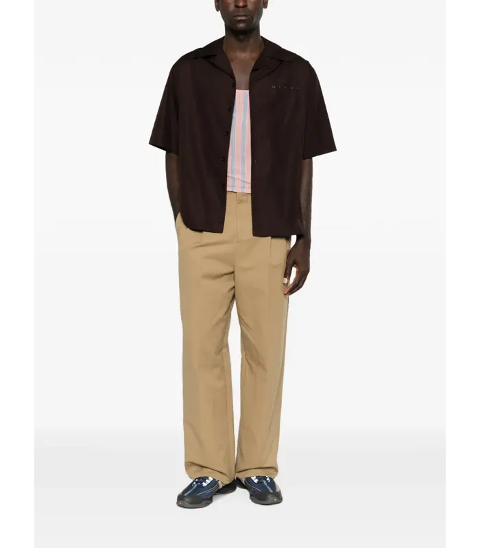 S/S SHIRT BROWN