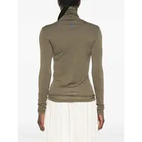 T-SHIRT HIGH NECK LONG SLEEVE PNT GREEN