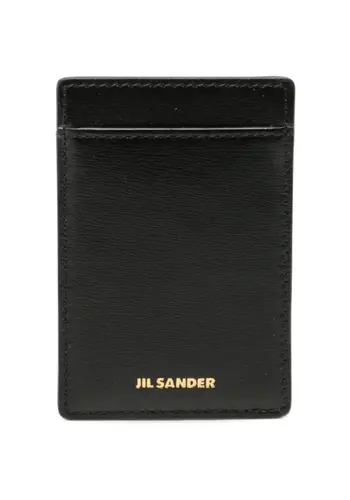 JIL SANDER magnetic card holder black JIL SANDER magnetic card holder black
