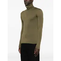 T-SHIRT HN LS W/ZIP PNT GREEN