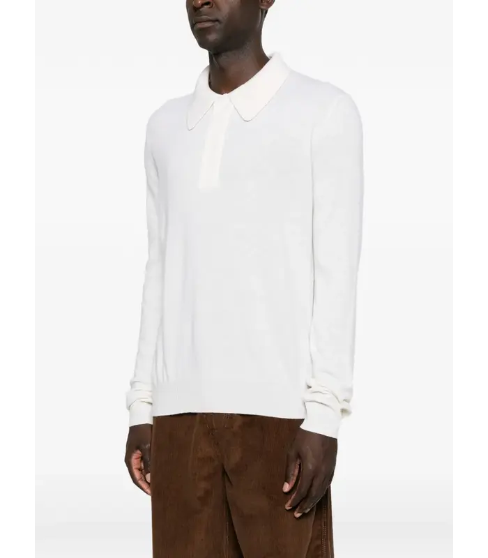LS POLO SHIRT WHITE