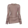 RICK OWENS T-SHIRT RIB LS T GRAPE