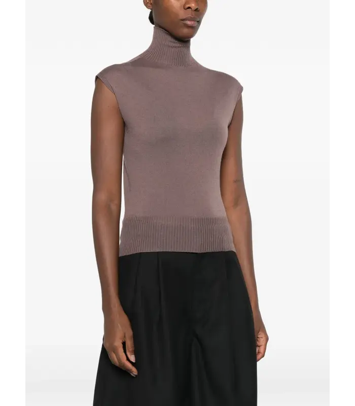 TOP IN MAGLIA SL TURTLE GRAPE