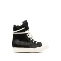 SCARPE IN PELLICCIA SNEAKS BLACK/MILK/MILK