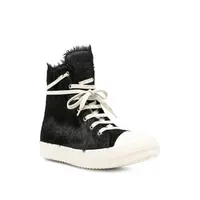SCARPE IN PELLICCIA SNEAKS BLACK/MILK/MILK