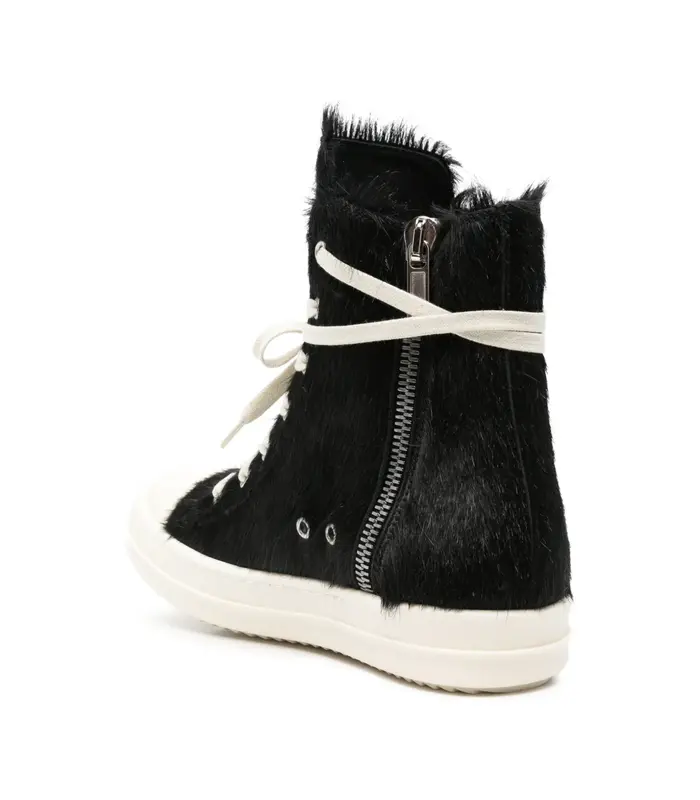 SCARPE IN PELLICCIA SNEAKS BLACK/MILK/MILK