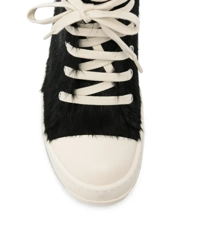 SCARPE IN PELLICCIA SNEAKS BLACK/MILK/MILK