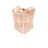 MUGLER WOVEN CORSET PALE NUDE