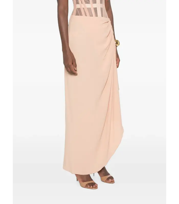 WOVEN FLOU SKIRT BEIGE