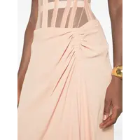 WOVEN FLOU SKIRT BEIGE