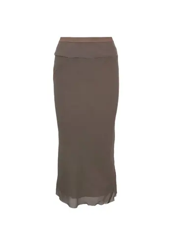 RICK OWENS gonna knee bias skirt dust