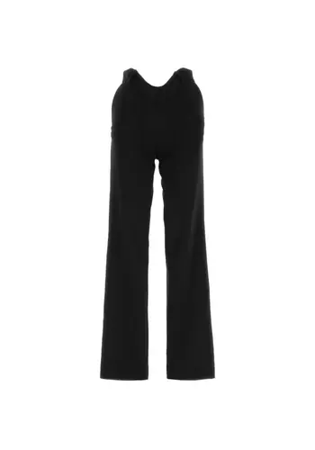 JEAN-PAUL GAULTIER wavy waistband tailoring trouser black
