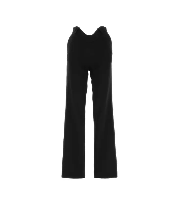 WAVY WAISTBAND TAILORING TROUSER BLACK