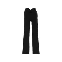WAVY WAISTBAND TAILORING TROUSER BLACK