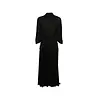 JEAN-PAUL GAULTIER STRETCH VISCOSE LONG DRESS WITH BALACLAVA DETAILS AND LEATHER TAG BLACK