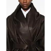 LEATHER 24 JACKET DARK BROWN