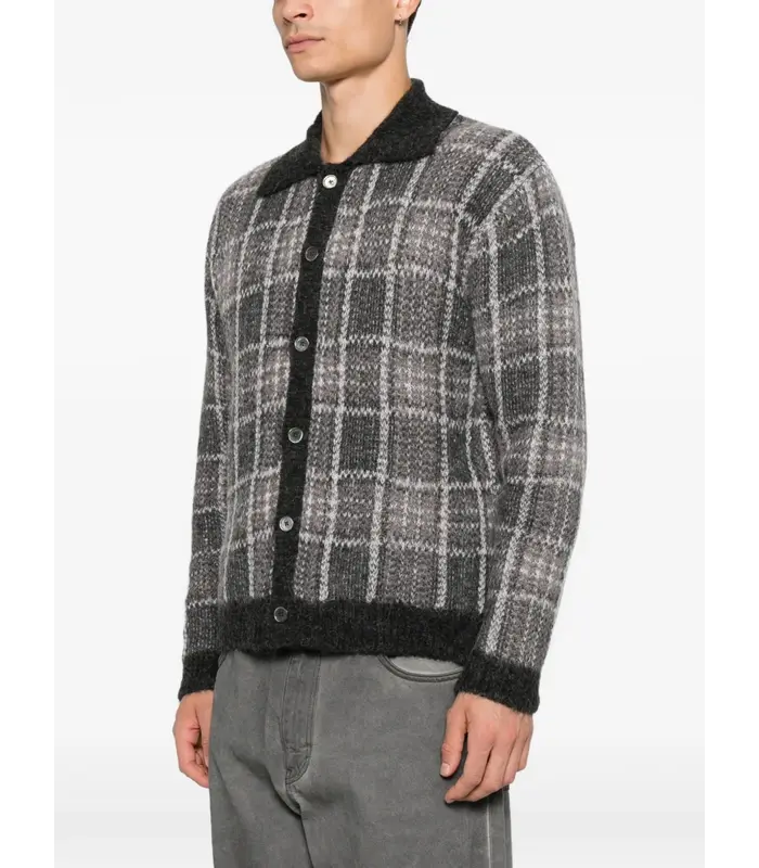 EVENING POLO GRAND CHECK FUZZY ALPACA