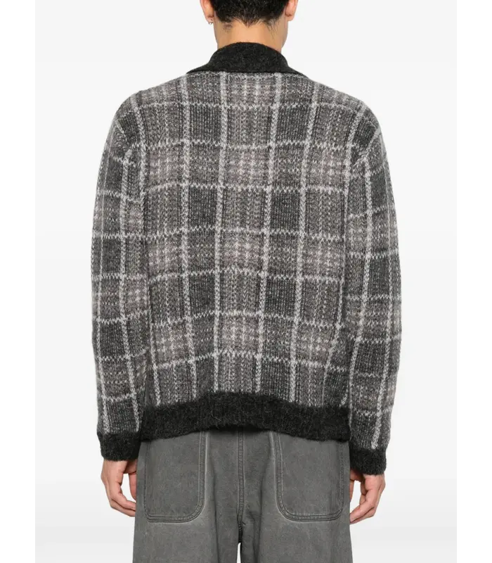 EVENING POLO GRAND CHECK FUZZY ALPACA