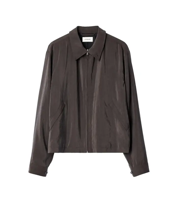 LIGHT ZIPPED BLOUSON LICORICE