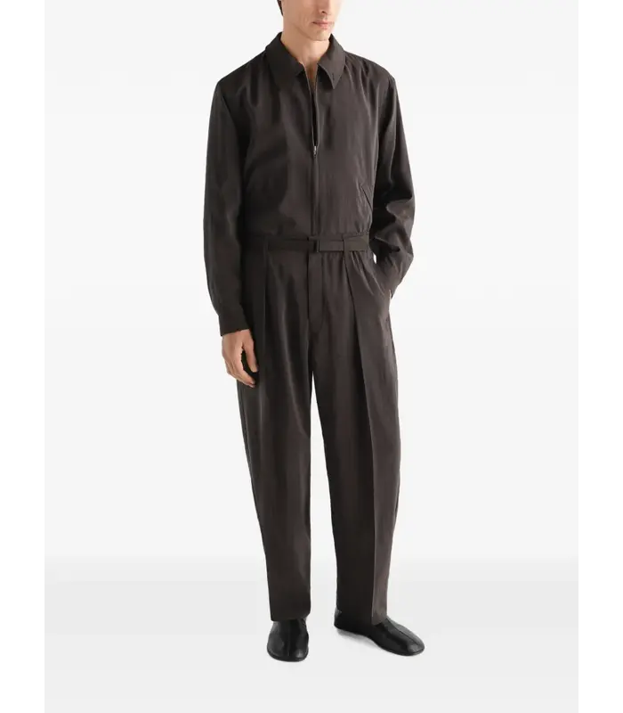LIGHT ZIPPED BLOUSON LICORICE