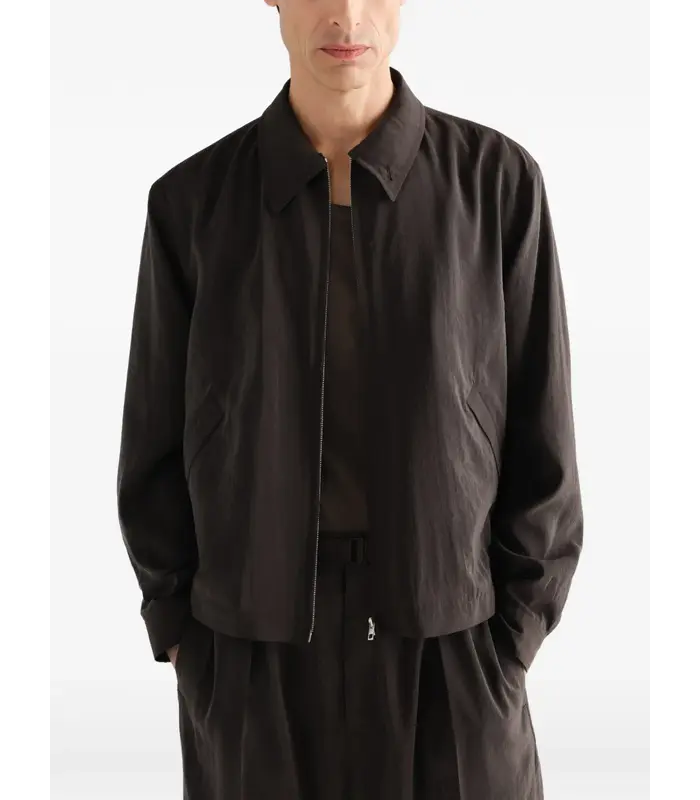 LIGHT ZIPPED BLOUSON LICORICE