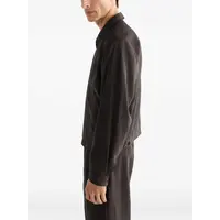 LIGHT ZIPPED BLOUSON LICORICE
