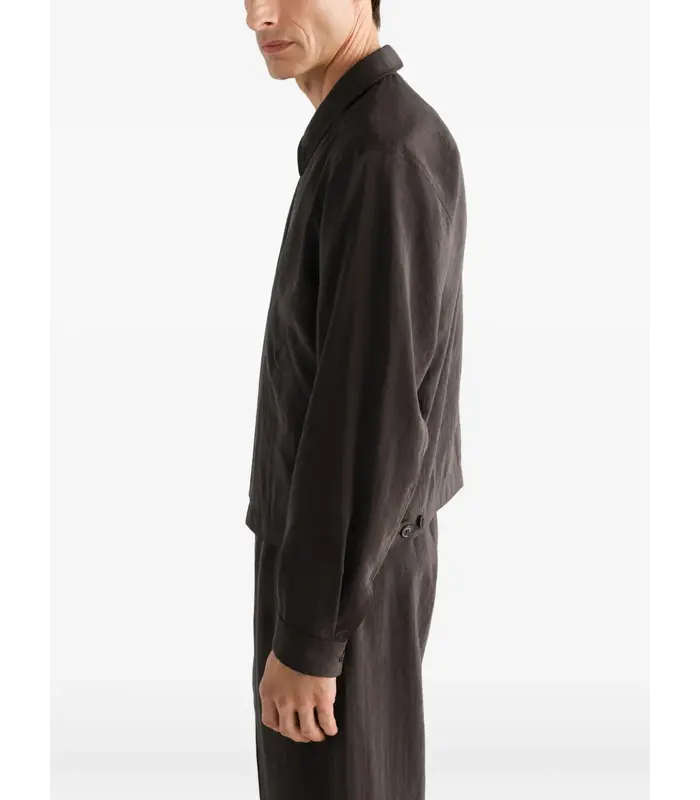 LIGHT ZIPPED BLOUSON LICORICE
