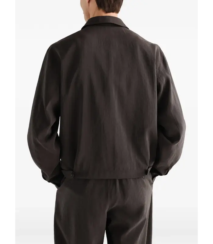 LIGHT ZIPPED BLOUSON LICORICE