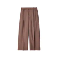 SINGLE PLEAT TAILORED PANTS NUTMEG