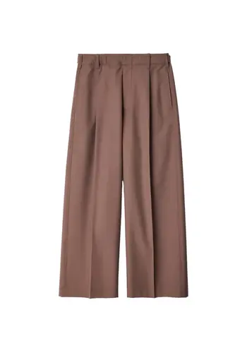 LEMAIRE single pleat tailored pants nutmeg LEMAIRE single pleat tailored pants nutmeg