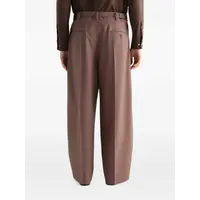 SINGLE PLEAT TAILORED PANTS NUTMEG