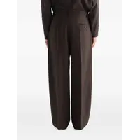 SINGLE PLEAT TAILORED PANTS MOSS