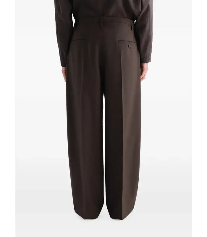 SINGLE PLEAT TAILORED PANTS MOSS