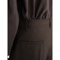 SINGLE PLEAT TAILORED PANTS MOSS