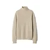LEMAIRE HIGH NECK SWEATER BEIGE/OAT