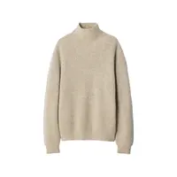 HIGH NECK SWEATER BEIGE/OAT
