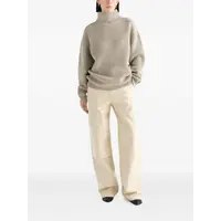 HIGH NECK SWEATER BEIGE/OAT