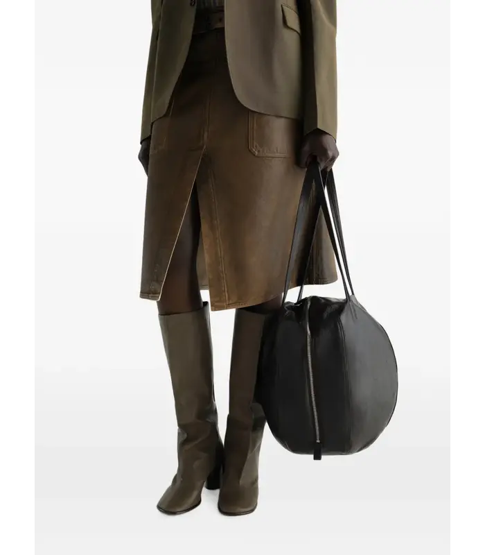 HELMET HOBO BAG DARK CHOCOLATE