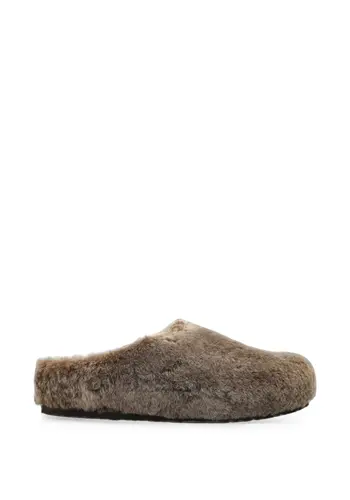 BIRKENSTOCK amsterdam wrapped shearling os fur unisex gray taupe BIRKENSTOCK amsterdam wrapped shearling os fur unisex gray taupe
