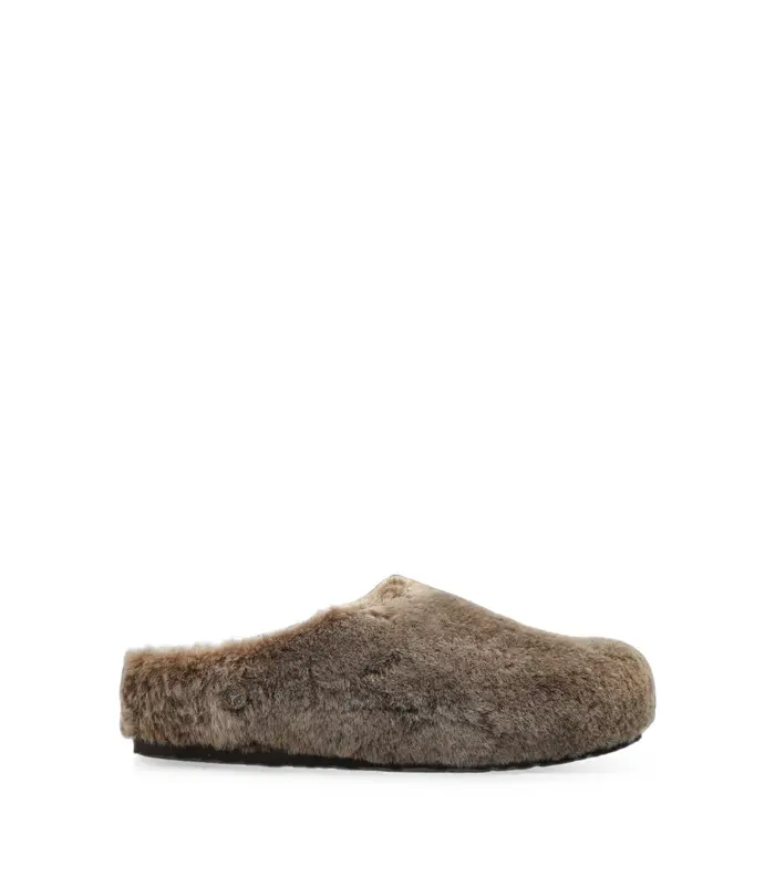 AMSTERDAM WRAPPED SHEARLING OS FUR UNISEX GRAY TAUPE