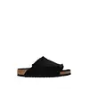 BIRKENSTOCK SOLANA SHEARLING SUEDE LEATHER UNISEX BLACK