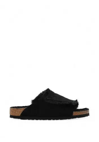 BIRKENSTOCK solana shearling suede leather unisex black BIRKENSTOCK solana shearling suede leather unisex black