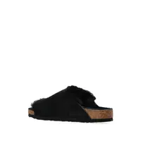 SOLANA SHEARLING SUEDE LEATHER UNISEX BLACK