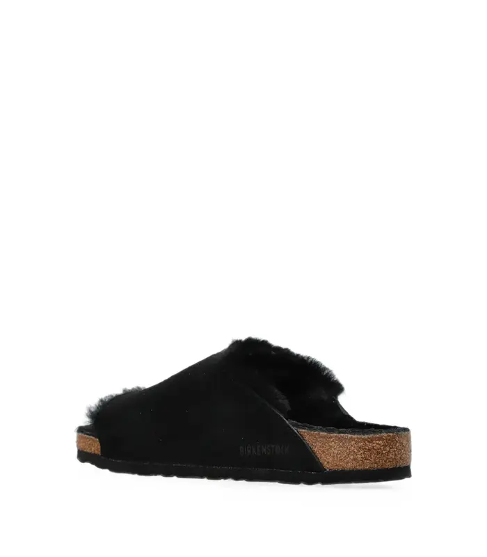 SOLANA SHEARLING SUEDE LEATHER UNISEX BLACK