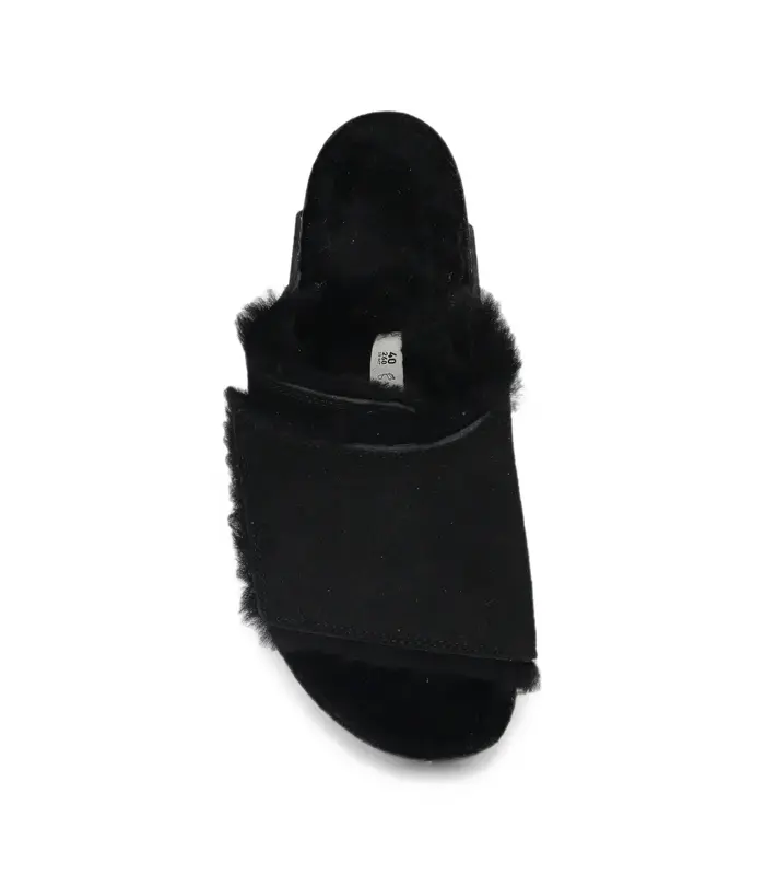 SOLANA SHEARLING SUEDE LEATHER UNISEX BLACK