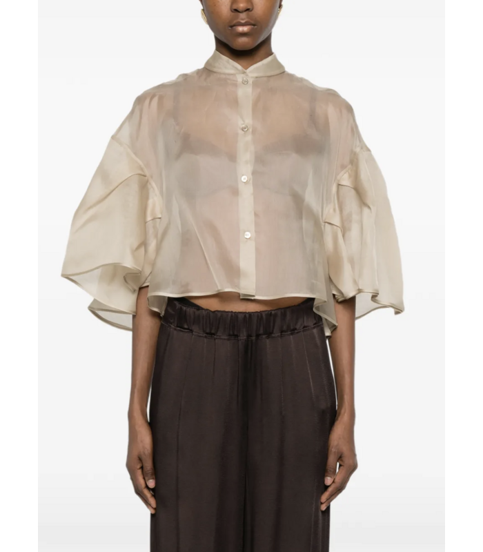 MXADONNA SILK CAPE SHIRT