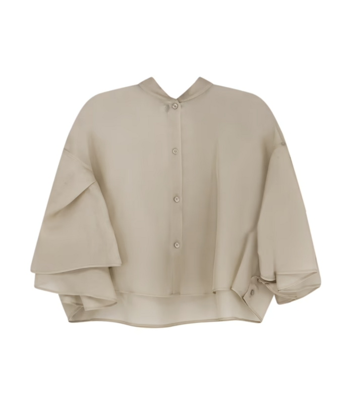 MXADONNA SILK CAPE SHIRT